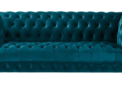Chesterfield Turkis Velvet Couch Luxury Upholstery Furniture Sofa with Buttons Three Seater